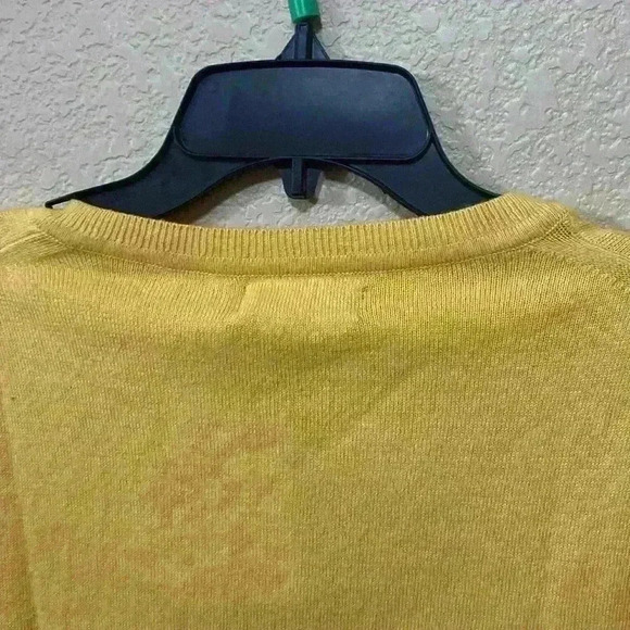 Men’s Navtech by Náutica V-Neck Sweater B2 Size XL Yellow - Picture 8 of 10